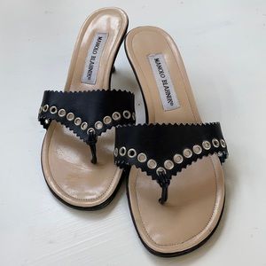 MANOLO BLAHNIK KITTEN HEELS  SIZE 36/6